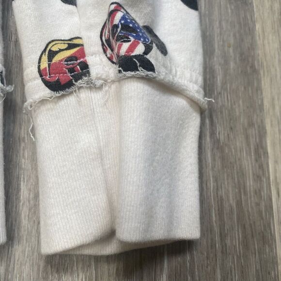 Epcot Disney Mickey Mouse White Large Full Zip Hoodie Countries - Picture 7 of 9